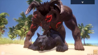 Mad Life Fag Furry Werewolf With Huge Minotaur