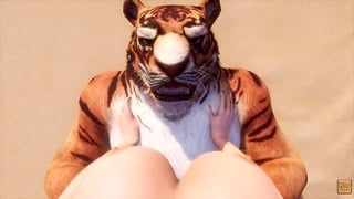 Mad Life Huge Tiger Furry Knotting Lady Pov