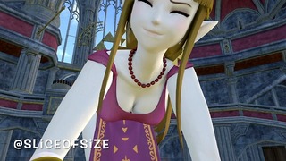 Zelda and the Power of Love [giantess Growth]