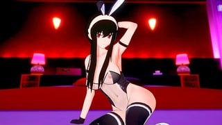 Bunny Babe Yor pemalsu pada Perkhidmatan Anda…. (3d Hentai)