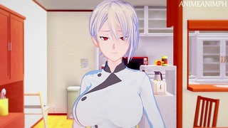 Guerres alimentaires Alice Nakiri anime Hentai 3d non censuré
