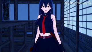 Jävla Akame från Akame Ga till Creampie – anime Hentai 3d ocensurerad