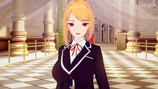 Putain d'angélique d'Otomege Sekai Wa Mob Ni Kibishii Sekai Desu Till Cream Pie - anime Porno anime Porno 3d