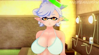 Chết tiệt Marie từ Splatoon cho đến khi Creampie – Phim hoạt hình Hentai 3d không kiểm duyệt