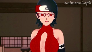 Fucking Sarada Uchiwa from Boruto: Naruto Next Generations until Creampie – anime Hentai 3d