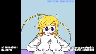 Gif Compilation – Monster Girls, Robot Girls, Tits Expansion (animations By Zedrin)