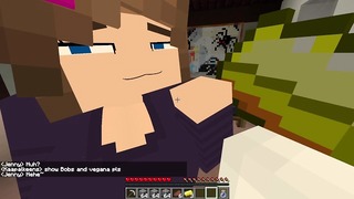 Jenny Minecraft Sex Mod en su hogar a las 2 a.m.