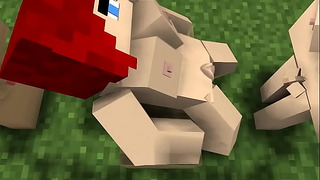 Minecraft Futa Man Lady Threesome