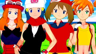 Pokemon trainers Hentai Compilatie #1 (misty, mei, dageraad, Serena)
