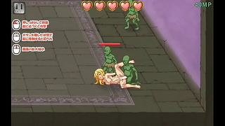 Doce garota fazendo sexo com homens goblins em Sb Night e Elven Knight Hentai Games