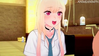 Massaggio sessuale in bagno privato con Marin Kitagawa fino a Creampie - My Dress-up Charming Cartoon anime Porno 3d