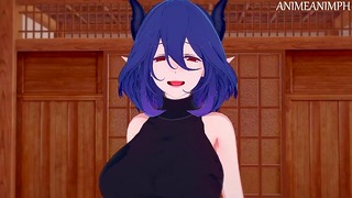 Séance de sexe privée avec vermeil jusqu'à Creampie - Vermeil en or anime Hentai 3d non censuré