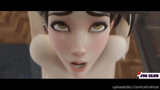 Tracer Getting Her Pussy Fucked Rough animation! Overwatch Compilation W sound