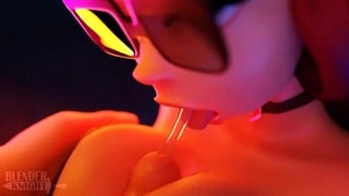 Velma Halloween animation (blenderknight, Lewdheart)