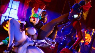 Two Futa Ponies Fuck One Female