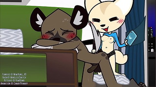 Canaryprimary – Videosamtale animert Furry Haida Aggretsuko Pegging Onani Furry Voyeur Rule34 Fenneko animasjon Canaryprimary Rule 34