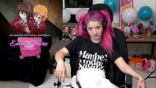 Søt tenåring reagerer på Hentai Porno – Emma