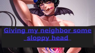 Deep Throating My Neighbor S Τεράστιο Cock μέχρι να μου δώσει ένα cum στο πρόσωπο || Nsfw Blowjob Audio και Asmr