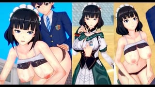 3dcg [hentai Game Koikatsu! Genshin Katheryne(anime 3dcg Video)]