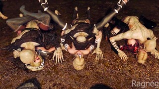 Elves Vs Falmers Part2 Monster 3d Elf Group Games Skyrim Monster Big Breasts butt