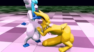 Frosty Filling Jolteon Furry Cum inflation Furry Hentai Pokemon Cum Glaceon Bj Big Cock Hyper