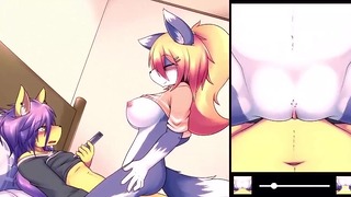 Furry Passionate Creampie Big Tits Cartoon Furry animation Big Ass Cowgirl Creampie