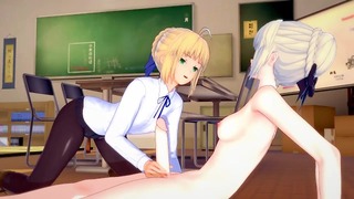 Futa Artoria(alter) Fucks Artoria[fate Stay Night] (3d Hentai)