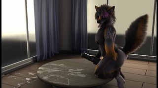 Futy Furry Wolf Girl si masturba