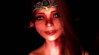 Pożądliwy elf chce trochę ludzkiego kutasa – Skyrim Porno Pov