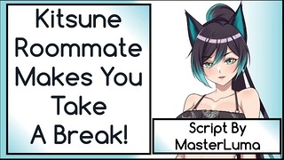 Kitsune Roommate cria você faz uma pausa! Saudável