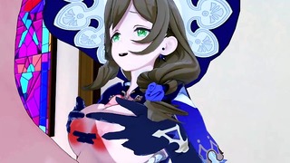 Lisa Genshin Impact 3d anime 2 6