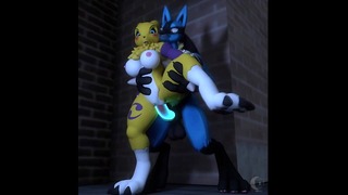 Lucario X Renamon Furry Sex Furry animation Big Cock Lucario X Renamon Furry Renamon Pokemon Lucario Furry animation