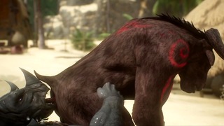 Minotaur Cums A Lot from Being Fucked By Rhino (gulhragg) | insane Life Furry