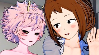 My Hero Academia – Futanari Mina Ashido Fucks Ochaco 3d anime