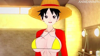 One Piece Маймуна D Луфи Gender Bender anime Hentai 3d без цензура