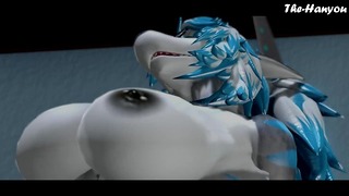 Shark Girl Rides a Wolf Man’s Big Dick