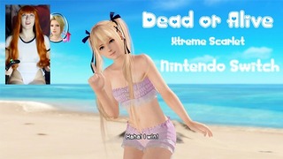 Maillot de bain Kasumi de chez Da Beach Doa Xtreme Scarlet Omankovivi Commutateur de jeu