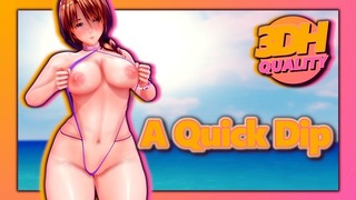 Thick Hentai Mature Gets Fucked on the Beach [3d-hentai] [a Quick Dip]