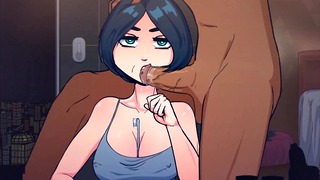 Time Stopped Brush Hard Core Cream Pie Orgasm Blowjob Cartoon anime Sfm