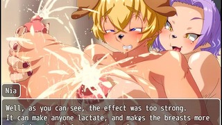 トレジャーハンターキーと古代遺跡【RPG】 Hentai ゲーム] Ep.3 マッサージと爆乳搾乳