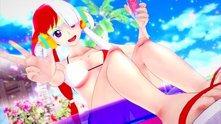 Uta bliver kneppet af Luffy om sommeren indtil Cream Pie - one Piece Hentai Hentai 3d ucensureret