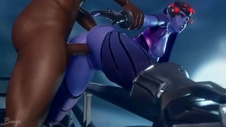 Widowmaker on A Skyscaper anal