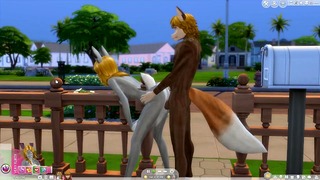 Wolf & Bunny Sims 4 Furry Earth Day