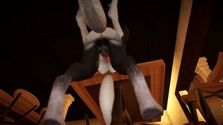 Yiffalicious – Pretty Wolf Having Fun Wih Finn. Hentai By: Dawnbather
