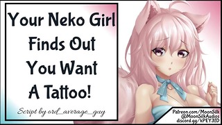 Votre Neko Une fille découvre que vous voulez un tatouage !