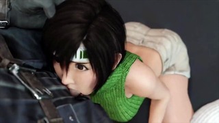 Yuffie zuigt lul Anime Porno