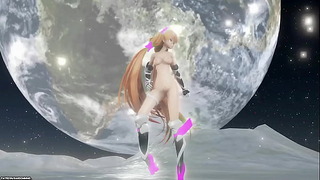 Angéla Balzac Hentai Dance In The Moon Conqueror MMD 3D Nude Purple Armor Couleur Modifier Smixix