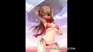 Anime Dziewczyny gorące Anime Biustonosz Dziewczyny Część 9 nago