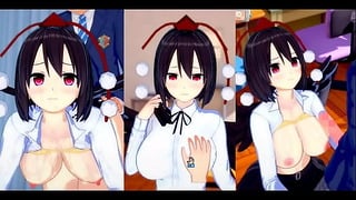 エロゲーコイカツ 東方 射命丸文におっぱい揉みまくりH 3Dcg巨乳アニメ動画 東方プロジェクト ヘンタイゲーム