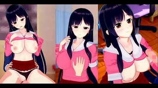 Big Tits Anime Charkater Giving A Good Blowjob